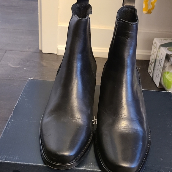 Little Burgundy Black Ankle Boots - Picture 3 of 8